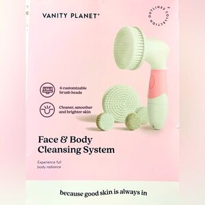 VANITY PLANET 💥NEW UNOPENED BOX face and body cleansing system 4 heads included